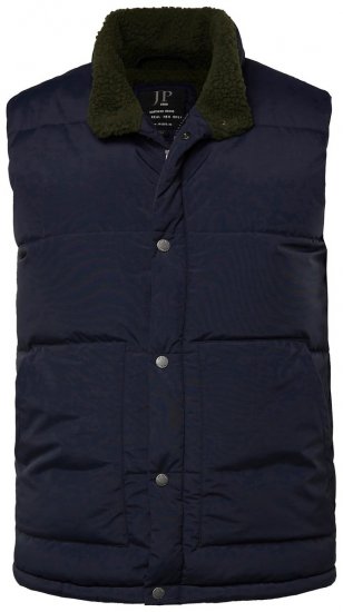 JP1880 831193 Gilet con fodera teddy Blu scuro - Giubbotti - Giubbotti Uomo Taglie Forti