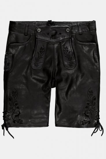 JP1880 831257 Short in pelle nappa Nero - Shorts - Pantaloncini Uomo Taglie Forti