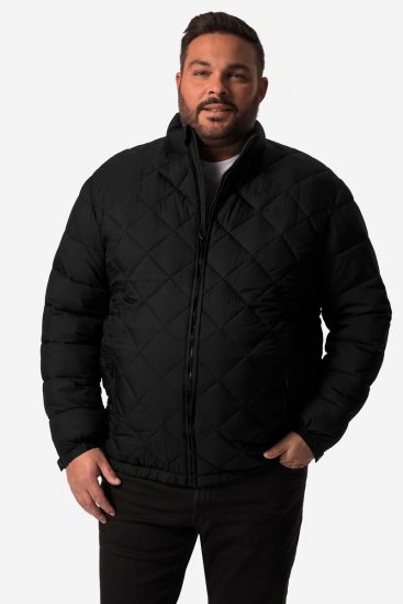 Men+ 494 Giacca trapuntata con collo alto Nero - Giubbotti - Giubbotti Uomo Taglie Forti