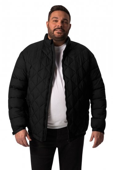 Men+ 494 Giacca trapuntata con collo alto Nero - Giubbotti - Giubbotti Uomo Taglie Forti