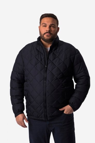 Men+ 494 Giacca trapuntata con collo alto Blu scuro - Giubbotti - Giubbotti Uomo Taglie Forti