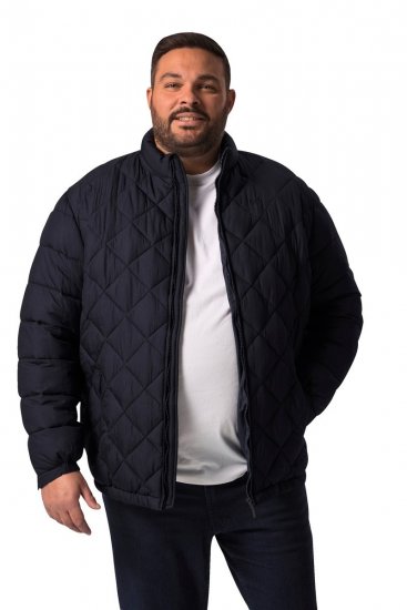 Men+ 494 Giacca trapuntata con collo alto Blu scuro - Giubbotti - Giubbotti Uomo Taglie Forti