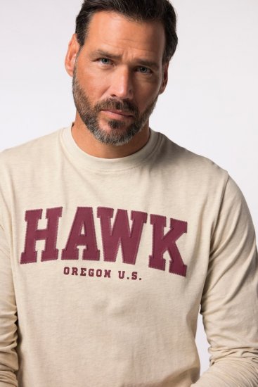 JP1880 T-Shirt Long Sleeve Hawk Off-White TALL - ABBIGLIAMENTO UOMO MT-6XLT - Taglie Tall Uomo