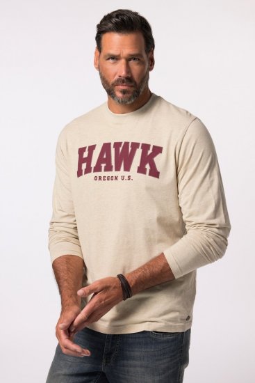 JP1880 T-Shirt Long Sleeve Hawk Off-White TALL - ABBIGLIAMENTO UOMO MT-6XLT - Taglie Tall Uomo