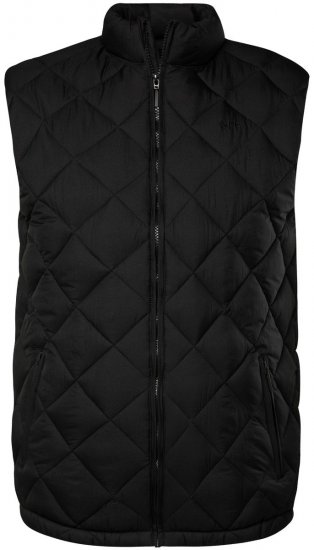 Men+ 578 Gilet trapuntato con collo alto Nero - Giubbotti - Giubbotti Uomo Taglie Forti