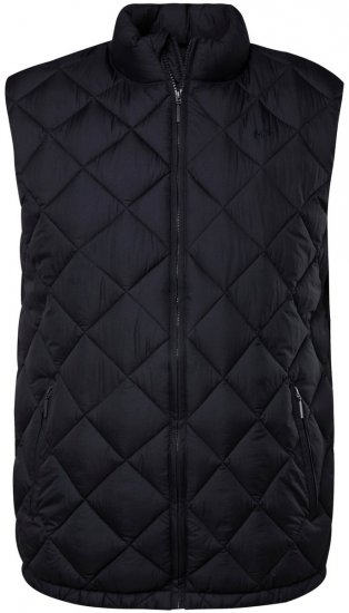 Men+ 578 Gilet trapuntato con collo alto Blu scuro - Giubbotti - Giubbotti Uomo Taglie Forti