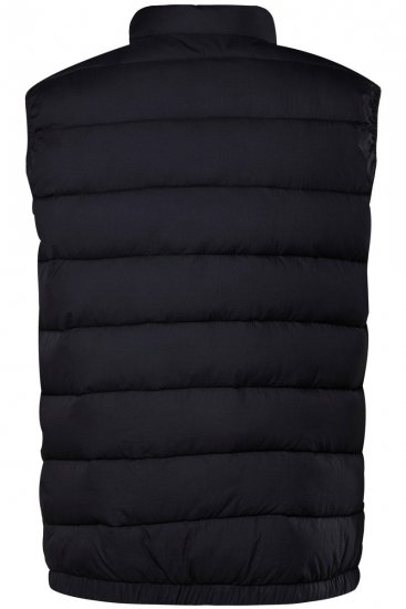 Men+ 578 Gilet trapuntato con collo alto Blu scuro - Giubbotti - Giubbotti Uomo Taglie Forti
