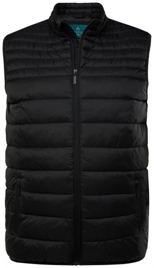 Boston Park 583 Gilet trapuntato con collo alto Nero - Giubbotti - Giubbotti Uomo Taglie Forti