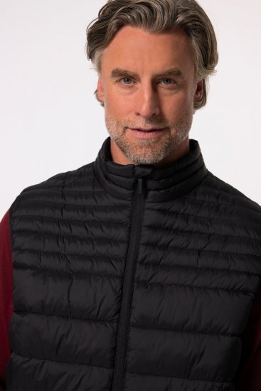 Boston Park 583 Gilet trapuntato con collo alto Nero - Giubbotti - Giubbotti Uomo Taglie Forti