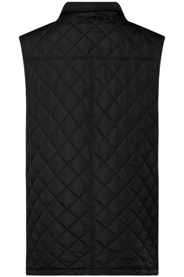 Boston Park 593 Gilet trapuntato con collo a camicia Nero - Giubbotti - Giubbotti Uomo Taglie Forti