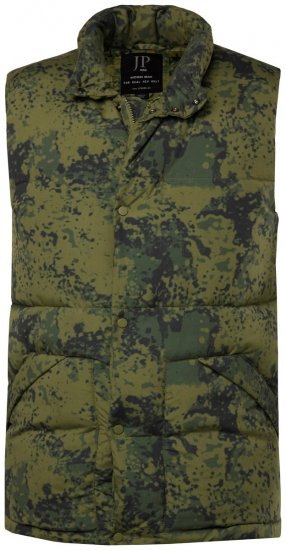 JP1880 831610 Gilet trapuntato mimetico Verde - Giubbotti - Giubbotti Uomo Taglie Forti