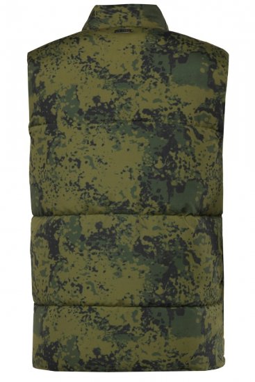 JP1880 831610 Gilet trapuntato mimetico Verde - Giubbotti - Giubbotti Uomo Taglie Forti