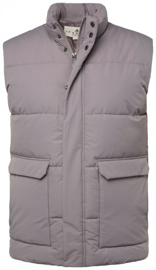 JP1880 831639 Gilet trapuntato in poliestere riciclato Grigio scuro - Giubbotti - Giubbotti Uomo Taglie Forti