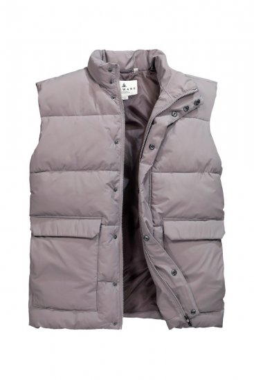 JP1880 831639 Gilet trapuntato in poliestere riciclato Grigio scuro - Giubbotti - Giubbotti Uomo Taglie Forti