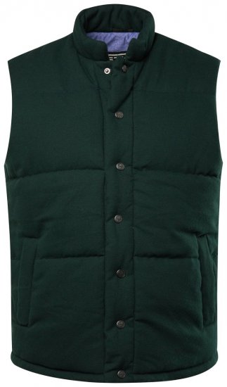 STHUGE 831896 Gilet flanella imbottito Verde scuro - Giubbotti - Giubbotti Uomo Taglie Forti