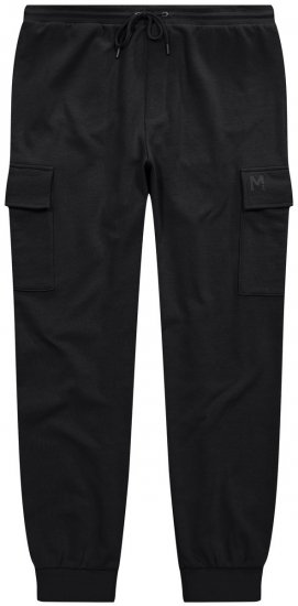Men+ 113 Pantaloni della tuta con tasche cargo Nero - Pantaloni & pantaloncini tuta - Pantaloni Tuta Uomo Taglie Forti