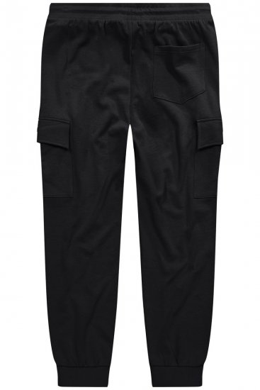 Men+ 113 Pantaloni della tuta con tasche cargo Nero - Pantaloni & pantaloncini tuta - Pantaloni Tuta Uomo Taglie Forti