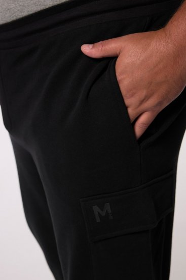 Men+ 113 Pantaloni della tuta con tasche cargo Nero - Pantaloni & pantaloncini tuta - Pantaloni Tuta Uomo Taglie Forti