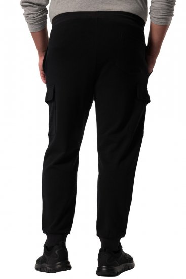 Men+ 113 Pantaloni della tuta con tasche cargo Nero - Pantaloni & pantaloncini tuta - Pantaloni Tuta Uomo Taglie Forti