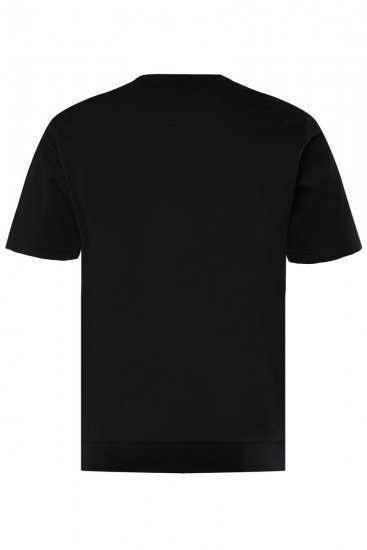 Men+ 148 T-shirt bellyfit Babbo Natale in moto Nero - Magliette - Magliette Uomo Taglie Forti
