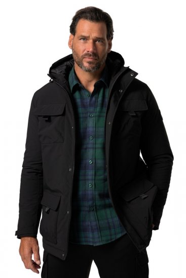 JP1880 832202 Giacca da campo con cappuccio Nero TALL - TALL giubbotti - Giacche TALL per uomo alto