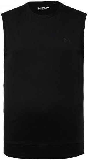 Men+ 248 T-shirt smanicata bellyfit Nero - Magliette - Magliette Uomo Taglie Forti