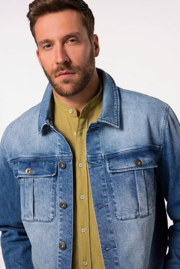 JP1880 832510 Stretch Giacca di jeans Blu indaco - Giubbotti - Giubbotti Uomo Taglie Forti