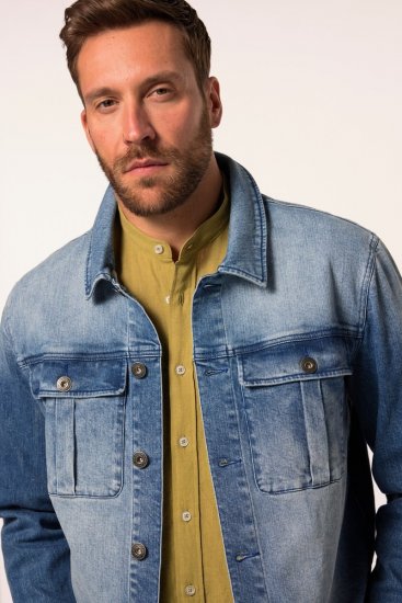 JP1880 832510 Stretch Giacca di jeans Blu indaco - Giubbotti - Giubbotti Uomo Taglie Forti