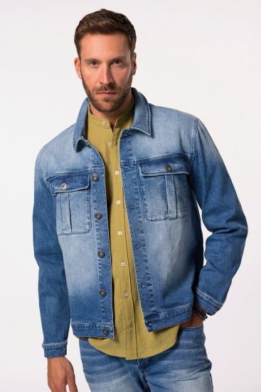 JP1880 832510 Stretch Giacca di jeans Blu indaco - Giubbotti - Giubbotti Uomo Taglie Forti