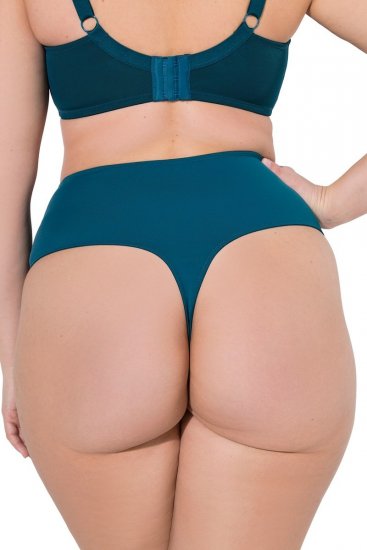 Ulla Popken 832864 Perizoma con pizzo Petrolio - Slip - 