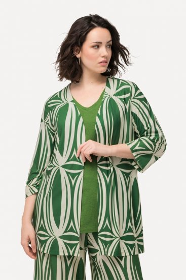 Ulla Popken 832884 Giacca Verde - Giacche - Giacche taglie forti da donna