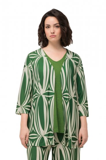 Ulla Popken 832884 Giacca Verde - Giacche - Giacche taglie forti da donna