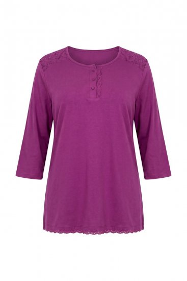 Ulla Popken 833660 Pigiama Viola - Pigiami/Loungewear - 