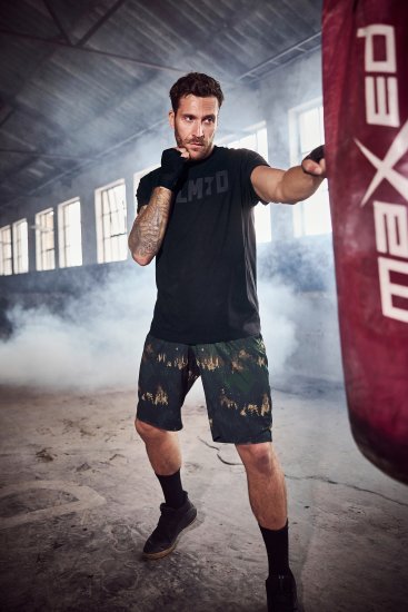 JP1880 Jay-Pi Bermuda QuickDry Mesh Fitness Shorts Khaki - Abbigliamento sportivo & Outdoor - Abbigliamento Sportivo Uomo Taglie Forti