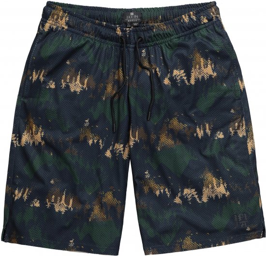 JP1880 Jay-Pi Bermuda QuickDry Mesh Fitness Shorts Khaki - Abbigliamento sportivo & Outdoor - Abbigliamento Sportivo Uomo Taglie Forti