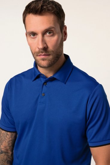 JP1880 Jay-Pi QuickDry Golf Polo Shirt Titanium Blue - Abbigliamento sportivo & Outdoor - Abbigliamento Sportivo Uomo Taglie Forti