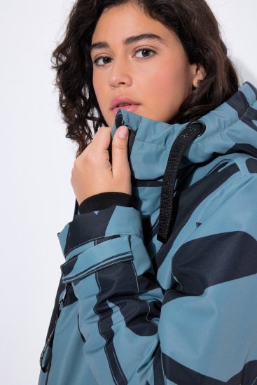 Ulla Popken 833977 Cappotto tecnico Turchese - Cappotti - Cappotti taglie forti da donna