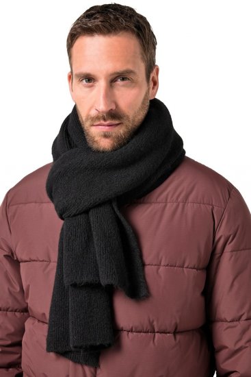 JP1880 834031 Sciarpa in maglia Nero - Sciarpe - 