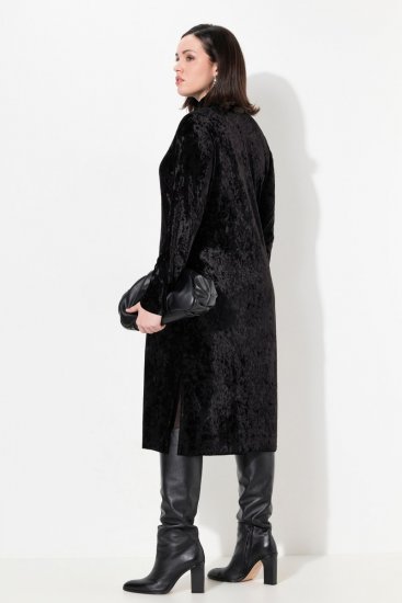 Ulla Popken 834234 Abito di velluto con collo alto Nero - Abiti da sera - Abiti da sera taglie forti