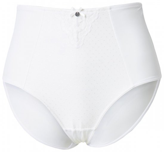 Ulla Popken 834307 Slip modellante con pizzo Bianco panna - Intimo modellante - 