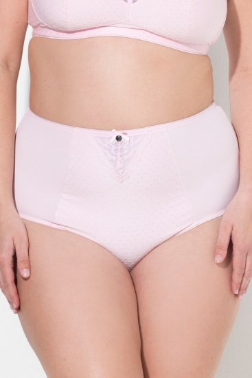 Ulla Popken 834307 Slip modellante con pizzo Rosa - Intimo modellante - 