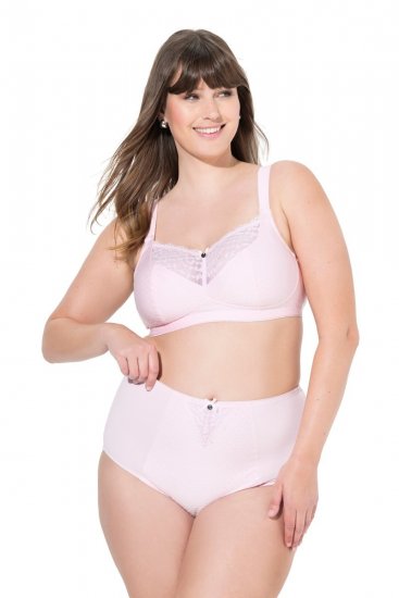 Ulla Popken 834307 Slip modellante con pizzo Rosa - Intimo modellante - 