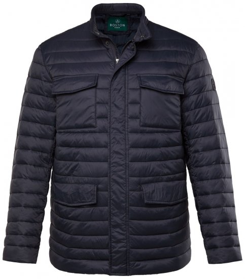 Boston Park 416 Giacca trapuntata con collo alto Blu scuro - Giubbotti - Giubbotti Uomo Taglie Forti