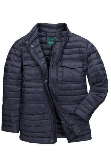 Boston Park 416 Giacca trapuntata con collo alto Blu scuro - Giubbotti - Giubbotti Uomo Taglie Forti