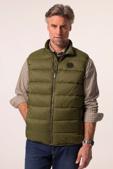 Boston Park 460 Gilet trapuntato con collo alto Verde oliva - Giubbotti - Giubbotti Uomo Taglie Forti
