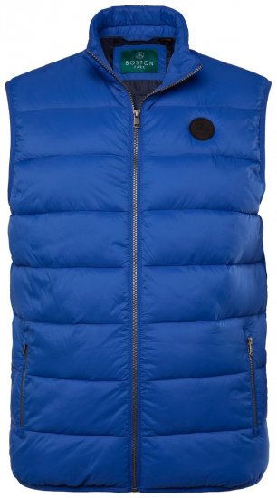 Boston Park 460 Gilet trapuntato con collo alto Blu - Giubbotti - Giubbotti Uomo Taglie Forti