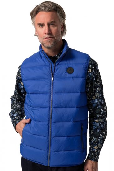 Boston Park 460 Gilet trapuntato con collo alto Blu - Giubbotti - Giubbotti Uomo Taglie Forti