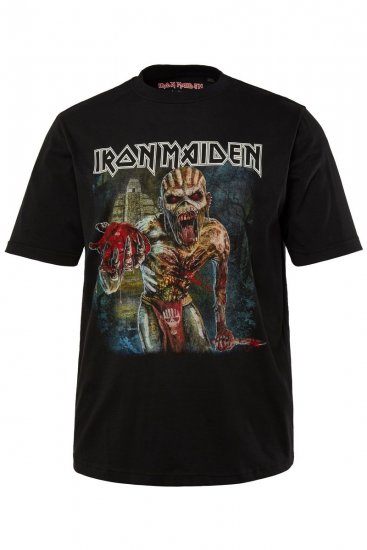 JP1880 Iron Maiden Eddie Attack Band T-Shirt Black - Magliette - Magliette Uomo Taglie Forti