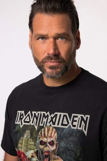 JP1880 Iron Maiden Eddie Attack Band T-Shirt Black - Magliette - Magliette Uomo Taglie Forti