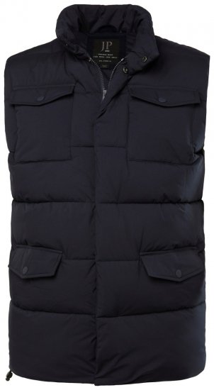 JP1880 834648 Gilet trapuntato con collo alto Blu scuro - Giubbotti - Giubbotti Uomo Taglie Forti